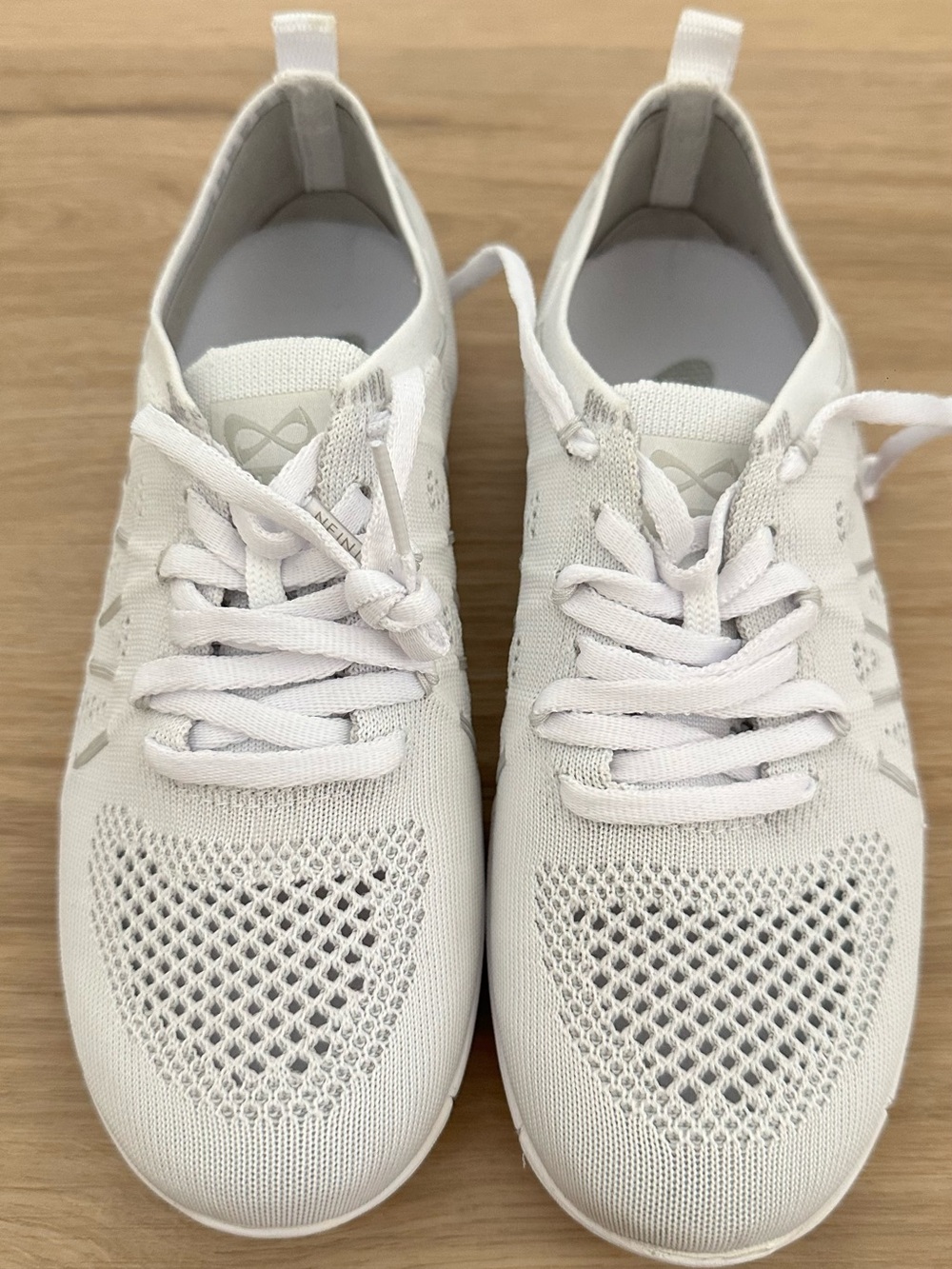 White Knit Women's Athletic Sneakers